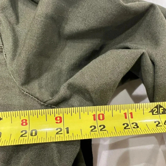 Aryn K. Sampson Jacket Olive Green moto military cargo jacket with black studs - Picture 5 of 6